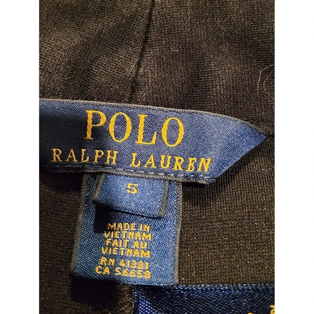 Polo Ralph Lauren Trousers Kids Size 5 Black Equestrian School Uniform